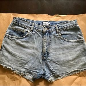 Calvin Klein Mid Waist Denim Shorts